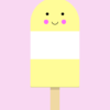 Yellow Ice Lolly A4 Print