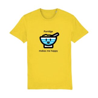 porridge love yellow tshirt