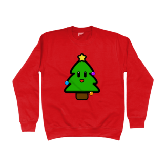 Red Christmas Tree Jumper